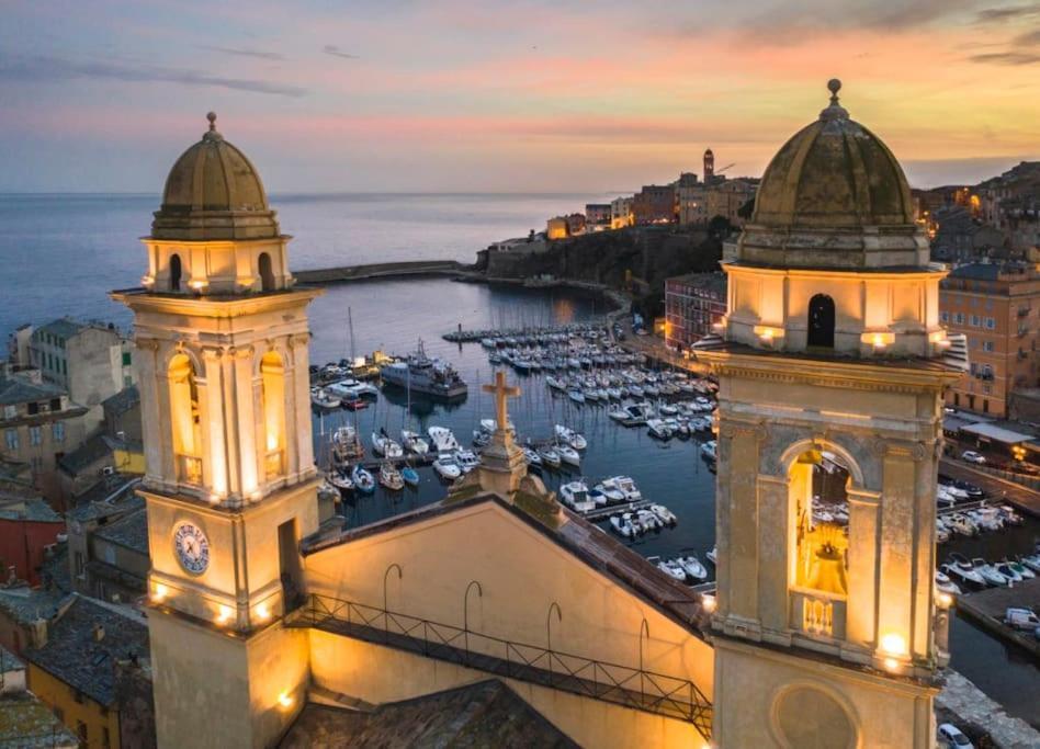 Charmant Studio Climatise Avec Parking, Au Coeur De Pietranera, Plage A 500M, Bastia A 2Km Ville-di-Pietrabugno Ngoại thất bức ảnh