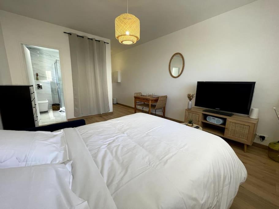 Charmant Studio Climatise Avec Parking, Au Coeur De Pietranera, Plage A 500M, Bastia A 2Km Ville-di-Pietrabugno Ngoại thất bức ảnh